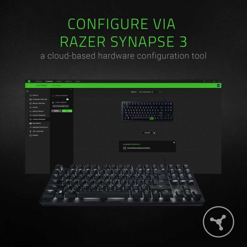 Razer Blackwidow lite Silent mechanical keyboard